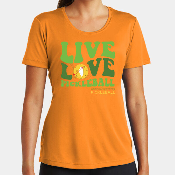 Live Love Pickleball Ladies Performance Tee Thumbnail
