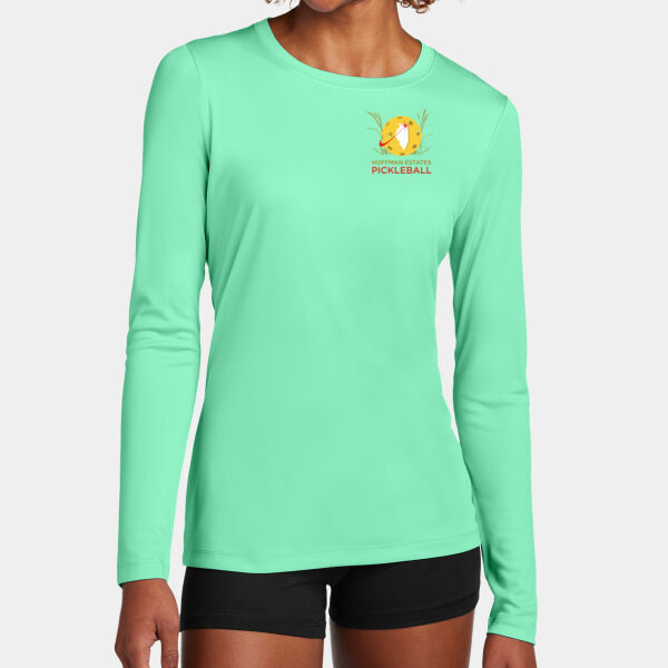 Hoffman Estates Pickleball Club UPF 50 Long Sleeve Ladies Performance Tee Thumbnail